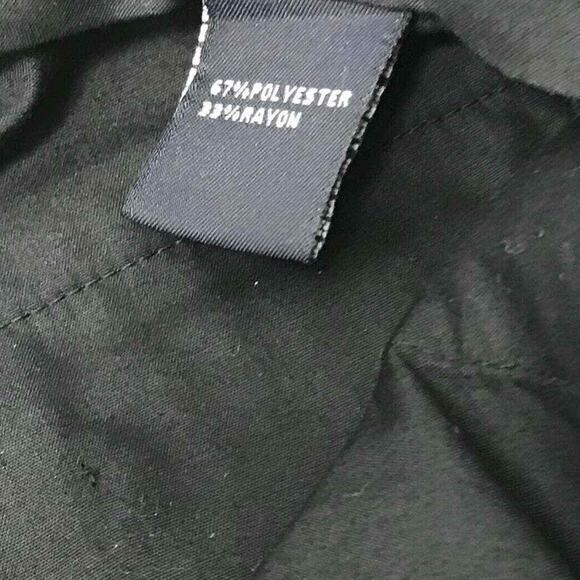 Nautica Rigger Dress Pants Mens 34 x 31 Black Tweed Pleated Altered Hem - Picture 6 of 8